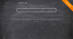 Desktop Screenshot of hackers.org